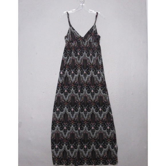 Wet Seal Dresses & Skirts - Wet Seal Maxi Dress Black Paisley Boho Whimsigoth Grunge Indie Festival Y2K